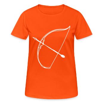 Arc et flèches - T-shirt respirant Femme - orange néon - Devant - AI Model Female 172 dark (172cm)