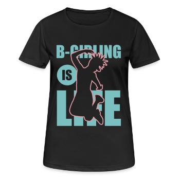 Breakdance Girl - Women's Breathable T-Shirt - black - Front - AI Model Female 172 light (172cm)
