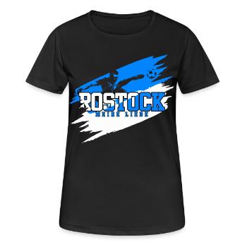 Rostock Soccer Nord Mon Amour - T-shirt respirant Femme - noir - Devant - AI Model Female 172 light (172cm)