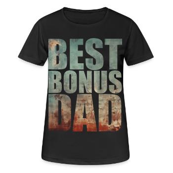 Meilleur Papa Bonus - T-shirt respirant Femme - noir - Devant - AI Model Female 172 light (172cm)