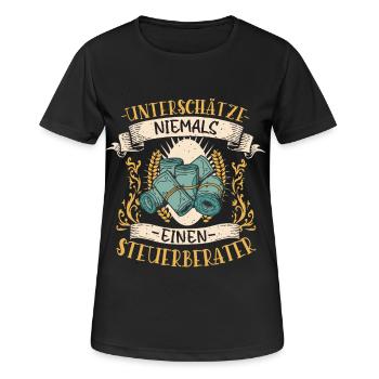 Steuerberater Geschenk Finanzen Lustig - Frauen T-Shirt atmungsaktiv - Schwarz - Vorne - AI Model Female 172 light (172cm)