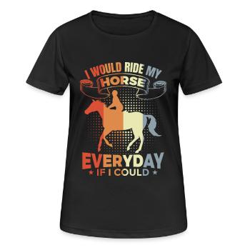 Rider Inspiration - Women's Breathable T-Shirt - black - Front - AI Model Female 172 light (172cm)