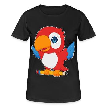 Parrot Pupil Pencil School - Women's Breathable T-Shirt - black - Front - AI Model Female 172 light (172cm)