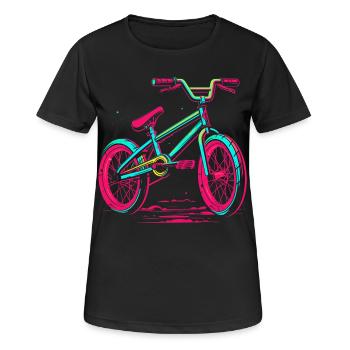 BMX Bike Vaporwave - Women's Breathable T-Shirt - black - Front - AI Model Female 172 light (172cm)