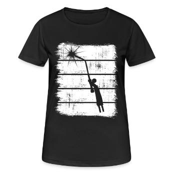 Welding electrode - Women's Breathable T-Shirt - black - Front - AI Model Female 172 light (172cm)