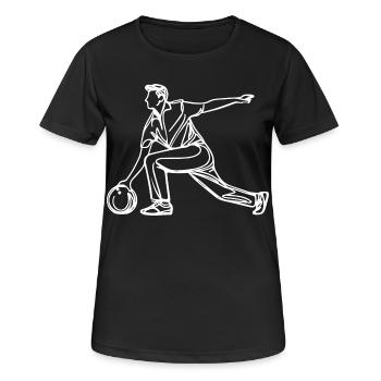 Croquis de melon - T-shirt respirant Femme - noir - Devant - AI Model Female 172 light (172cm)
