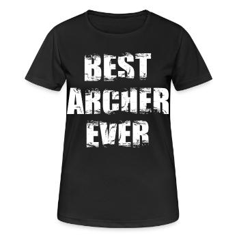 Meilleur archer - T-shirt respirant Femme - noir - Devant - AI Model Female 172 light (172cm)