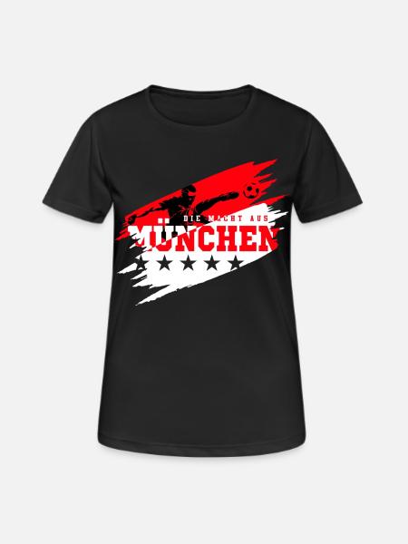 The Power of Munich Football Fan - Women's Breathable T-Shirt - black