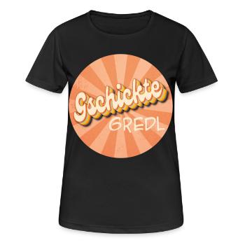 Gredl - femme habile, talentueuse - T-shirt respirant Femme - noir - Devant - AI Model Female 172 light (172cm)