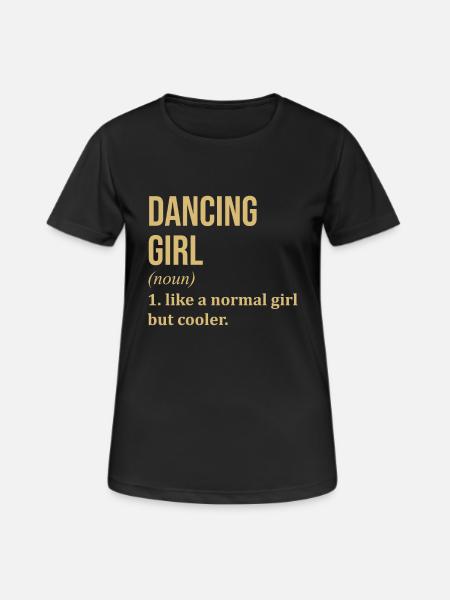 Danse Dan - T-shirt respirant Femme - noir