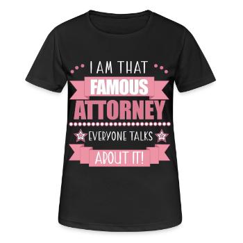 Avocat Profession Avocat Dames Cadeau - T-shirt respirant Femme - noir - Devant - AI Model Female 172 light (172cm)