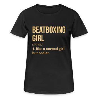 Beatboxing - Women's Breathable T-Shirt - black - Front - AI Model Female 172 light (172cm)