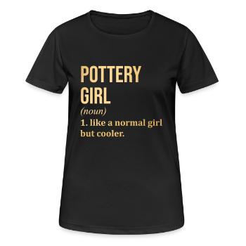 Pottery - Women's Breathable T-Shirt - black - Front - AI Model Female 172 light (172cm)