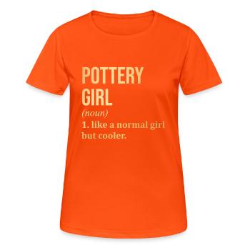 Pottery - Women's Breathable T-Shirt - neon orange - Front - AI Model Female 172 dark (172cm)
