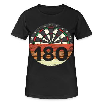 Vintage Dartboard - Women's Breathable T-Shirt - black - Front - AI Model Female 172 light (172cm)