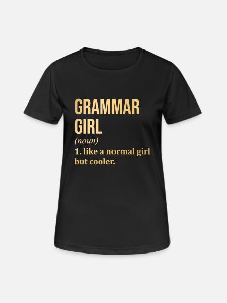 Grammar Grammar Grammar - Women's Breathable T-Shirt - black
