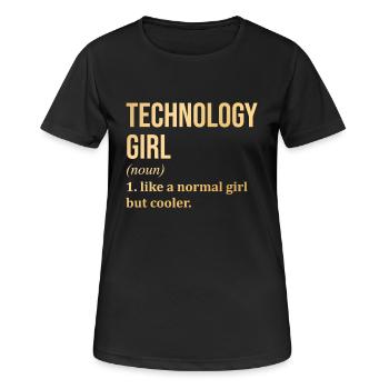 Technology Technology Technology - Women's Breathable T-Shirt - black - Front - AI Model Female 172 light (172cm)
