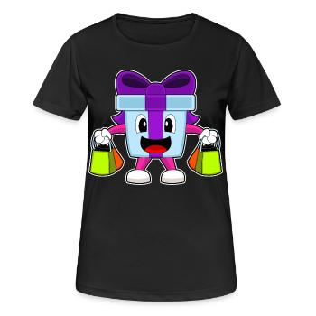 Forfait Achats de Noël - T-shirt respirant Femme - noir - Devant - AI Model Female 172 light (172cm)