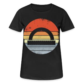 Vintage Ruler - Women's Breathable T-Shirt - black - Front - AI Model Female 172 light (172cm)