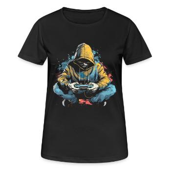 Game Lovers - Women's Breathable T-Shirt - black - Front - AI Model Female 172 light (172cm)