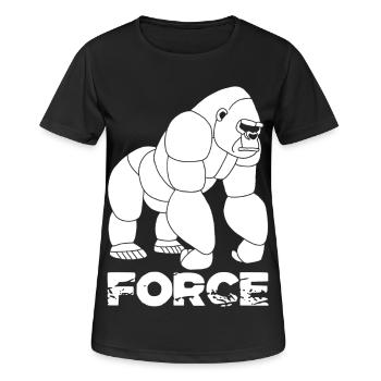 Quiet strength - Women's Breathable T-Shirt - black - Front - AI Model Female 172 light (172cm)