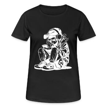 Videospiel Liebhaber Zeichnung - Frauen T-Shirt atmungsaktiv - Schwarz - Vorne - AI Model Female 172 light (172cm)