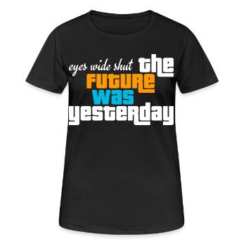 future past eyes wide shut - Women's Breathable T-Shirt - black - Front - AI Model Female 172 light (172cm)