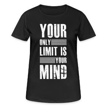 Succès Motivation et Succès cadeau slogan - T-shirt respirant Femme - noir - Devant - AI Model Female 172 light (172cm)