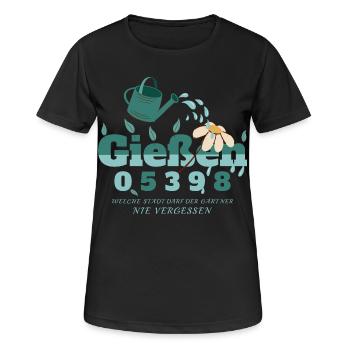 Giessen, Hesse - T-shirt respirant Femme - noir - Devant - AI Model Female 172 light (172cm)