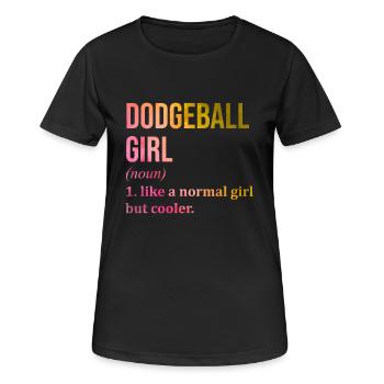 Dodgeball - Women's Breathable T-Shirt - black - Front - AI Model Female 172 light (172cm)