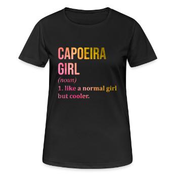 Capoeira - T-shirt respirant Femme - noir - Devant - AI Model Female 172 light (172cm)