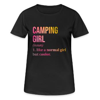 Camper - Women's Breathable T-Shirt - black - Front - AI Model Female 172 light (172cm)