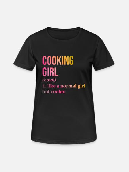 Cuisiner Cuisiner Cuisiner - T-shirt respirant Femme - noir