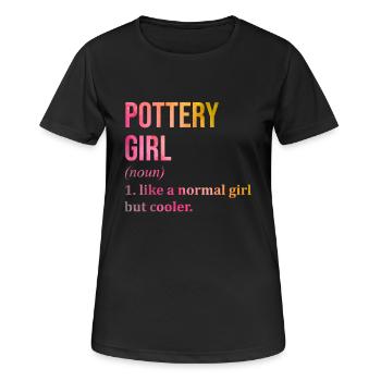 Pottery - Women's Breathable T-Shirt - black - Front - AI Model Female 172 light (172cm)