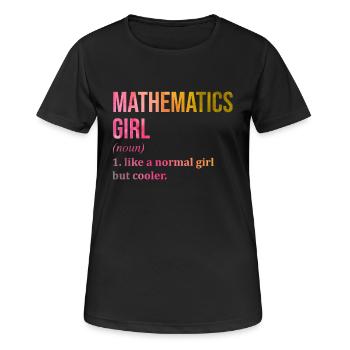Mathematic - Women's Breathable T-Shirt - black - Front - AI Model Female 172 light (172cm)