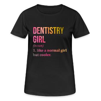 Dentist - Women's Breathable T-Shirt - black - Front - AI Model Female 172 light (172cm)