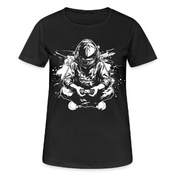 Videospiele Liebhaber - Frauen T-Shirt atmungsaktiv - Schwarz - Vorne - AI Model Female 172 light (172cm)