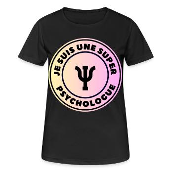 Ich bin ein großartiger Psychologe - Frauen T-Shirt atmungsaktiv - Schwarz - Vorne - AI Model Female 172 light (172cm)