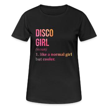 discothèque - T-shirt respirant Femme - noir - Devant - AI Model Female 172 light (172cm)