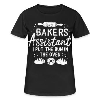 Bakery sales assistant - Women's Breathable T-Shirt - black - Front - AI Model Female 172 light (172cm)