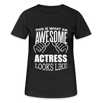 Actrice Actrice Actrice Actrice - T-shirt respirant Femme - noir - Devant - AI Model Female 172 light (172cm)