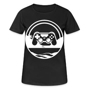 Videospiele Grafik - Frauen T-Shirt atmungsaktiv - Schwarz - Vorne - AI Model Female 172 light (172cm)