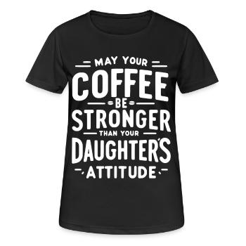 Caffeinated Attitude - Women's Breathable T-Shirt - black - Front - AI Model Female 172 light (172cm)