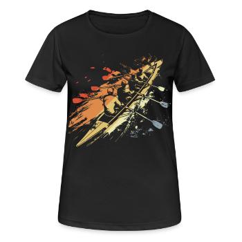 Retro Rowing Team Graphic - Women's Breathable T-Shirt - black - Front - AI Model Female 172 light (172cm)