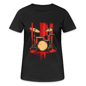 Trapset Retro Style - Frauen T-Shirt atmungsaktiv - Schwarz - Vorne - AI Model Female 172 light (172cm)