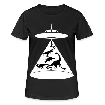 La sauvegarde des dinosaures - T-shirt respirant Femme - noir - Devant - AI Model Female 172 light (172cm)