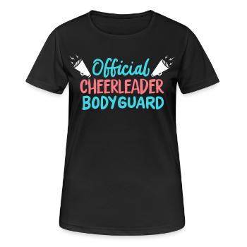 Official Cheerleader Bodyguard - Women's Breathable T-Shirt - black - Front - AI Model Female 172 light (172cm)