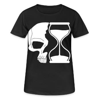 Death and time - Women's Breathable T-Shirt - black - Front - AI Model Female 172 light (172cm)