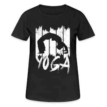 Yoga Pose - T-shirt respirant Femme - noir - Devant - AI Model Female 172 light (172cm)