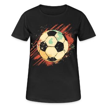 Graphismes de football - T-shirt respirant Femme - noir - Devant - AI Model Female 172 light (172cm)